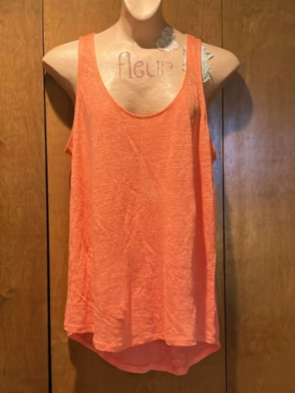 JCP Linen Tank Top J C Penney Size Medium